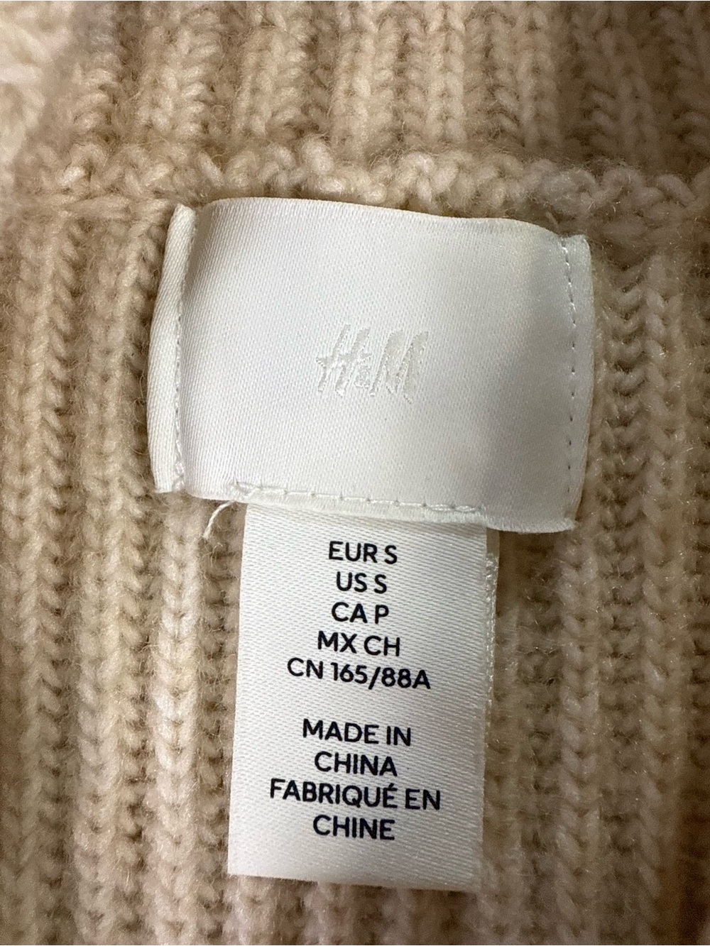 H&M Cream Ribbed Turtleneck Sweater - Picture 4 of 12